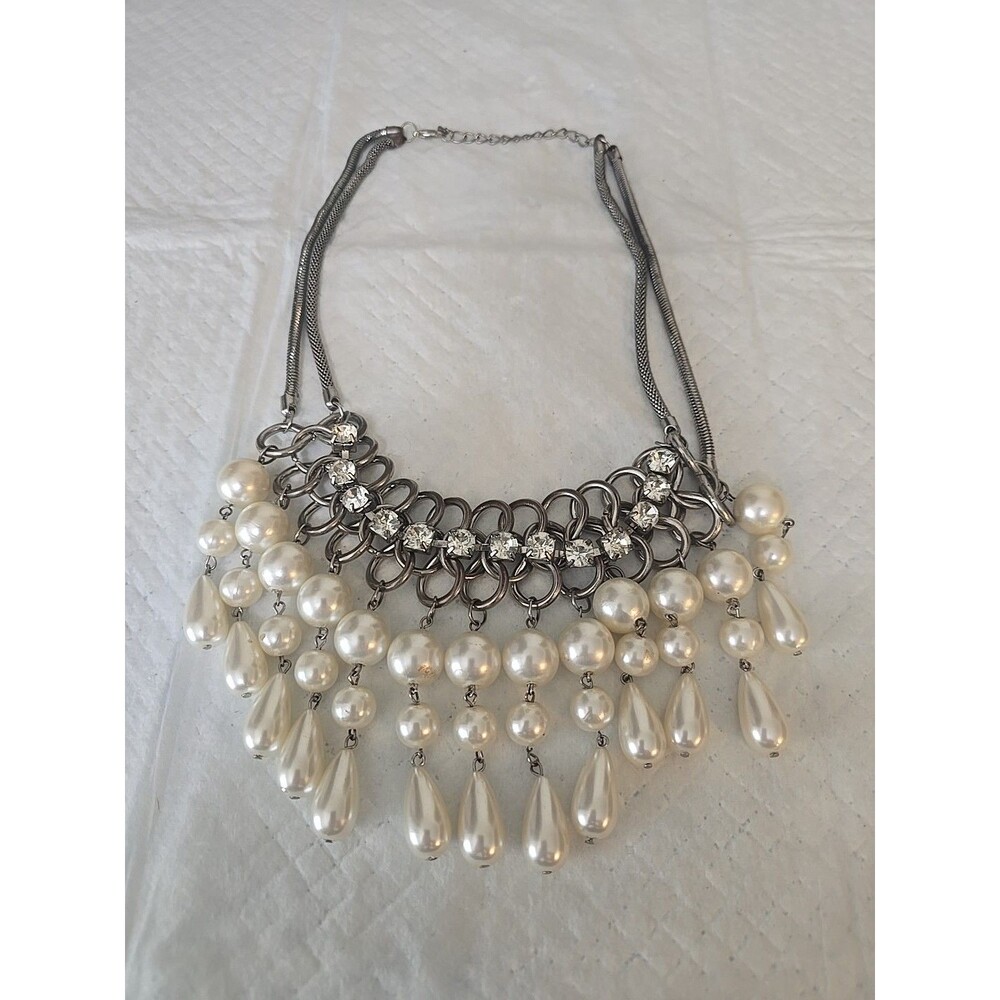 Vintage Statement Necklace Beaded